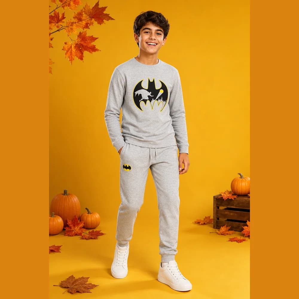 بلوز و شلوار طرح Batman پسرانه (7 تا 13 سال) کد 629541