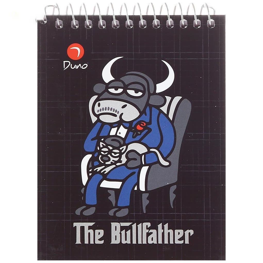 دفترچه یادداشت 80 برگ دونو مدل 9*12 طرح The Bullfather