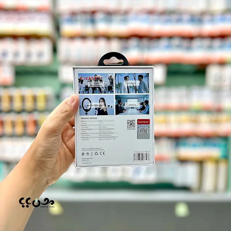 میکروفون یقه ای بی سیم ارلدام مدل MC18 اصل — تصویر ۳