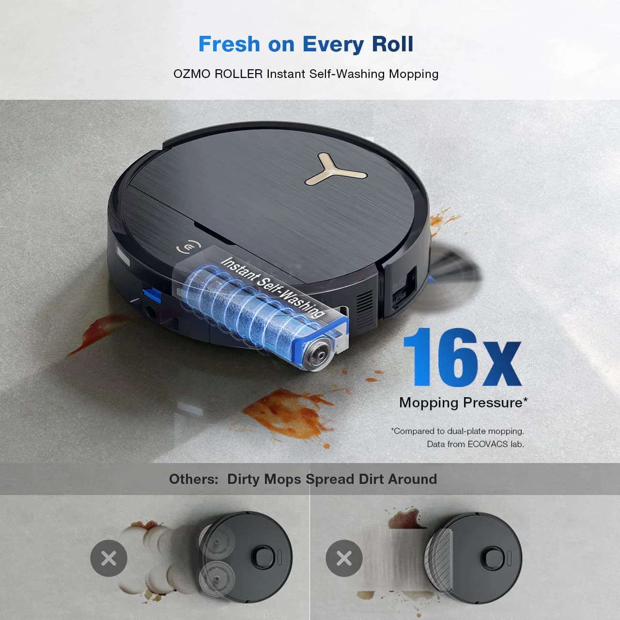 جاروبرقی رباتیک اکووکس مدل Ecovacs Deebot X9 pro omni — تصویر ۶