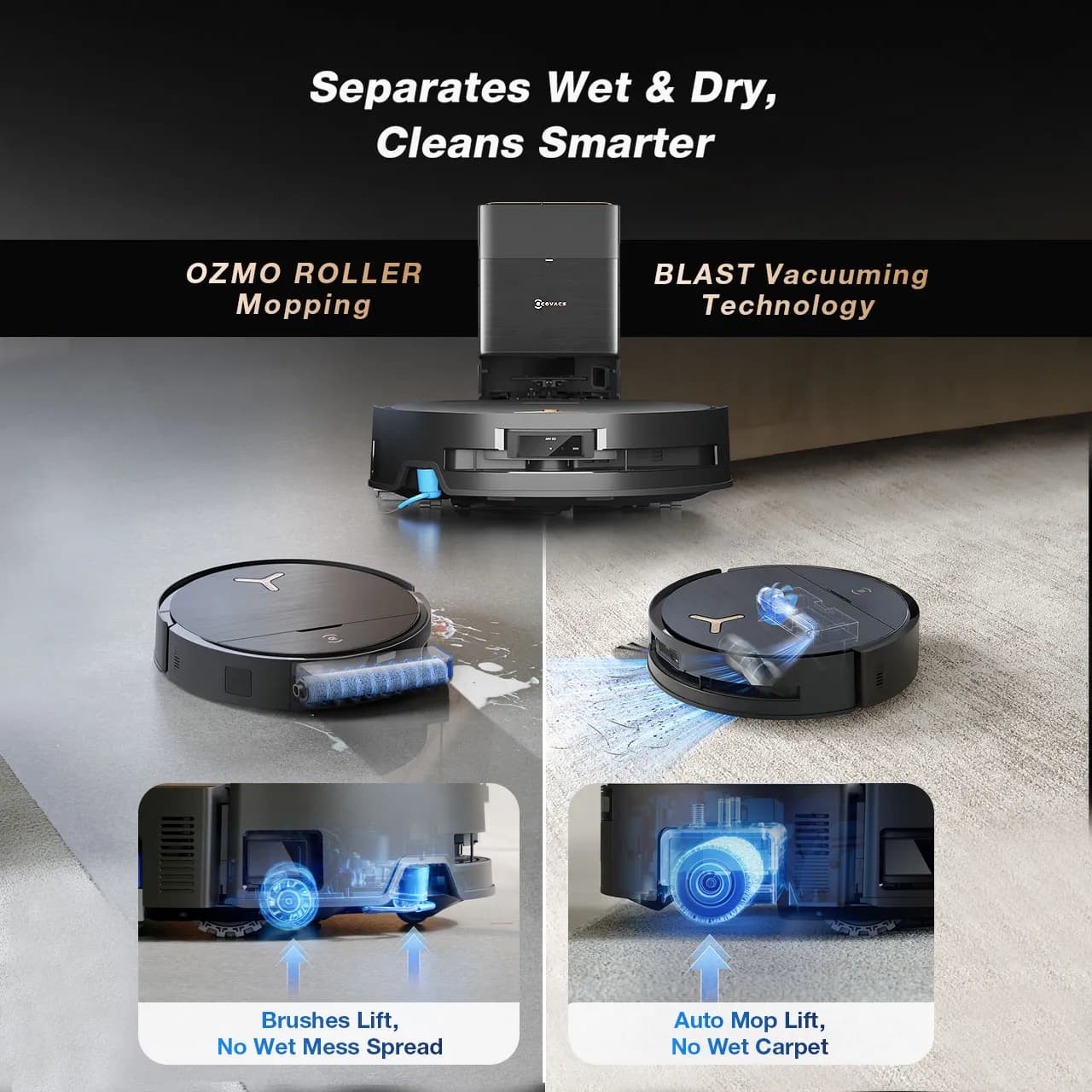 جاروبرقی رباتیک اکووکس مدل Ecovacs Deebot X9 pro omni — تصویر ۵