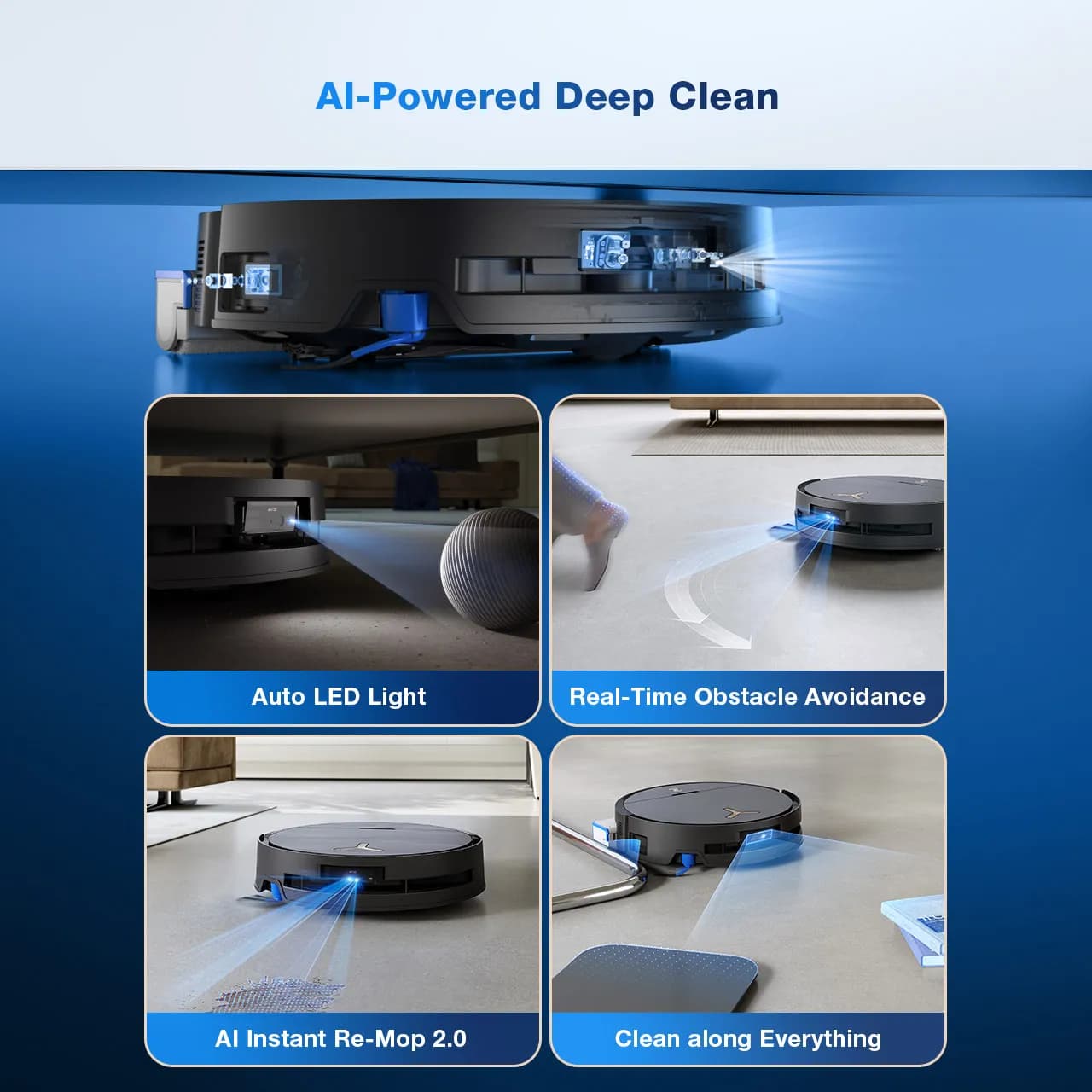 جاروبرقی رباتیک اکووکس مدل Ecovacs Deebot X9 pro omni — تصویر ۷
