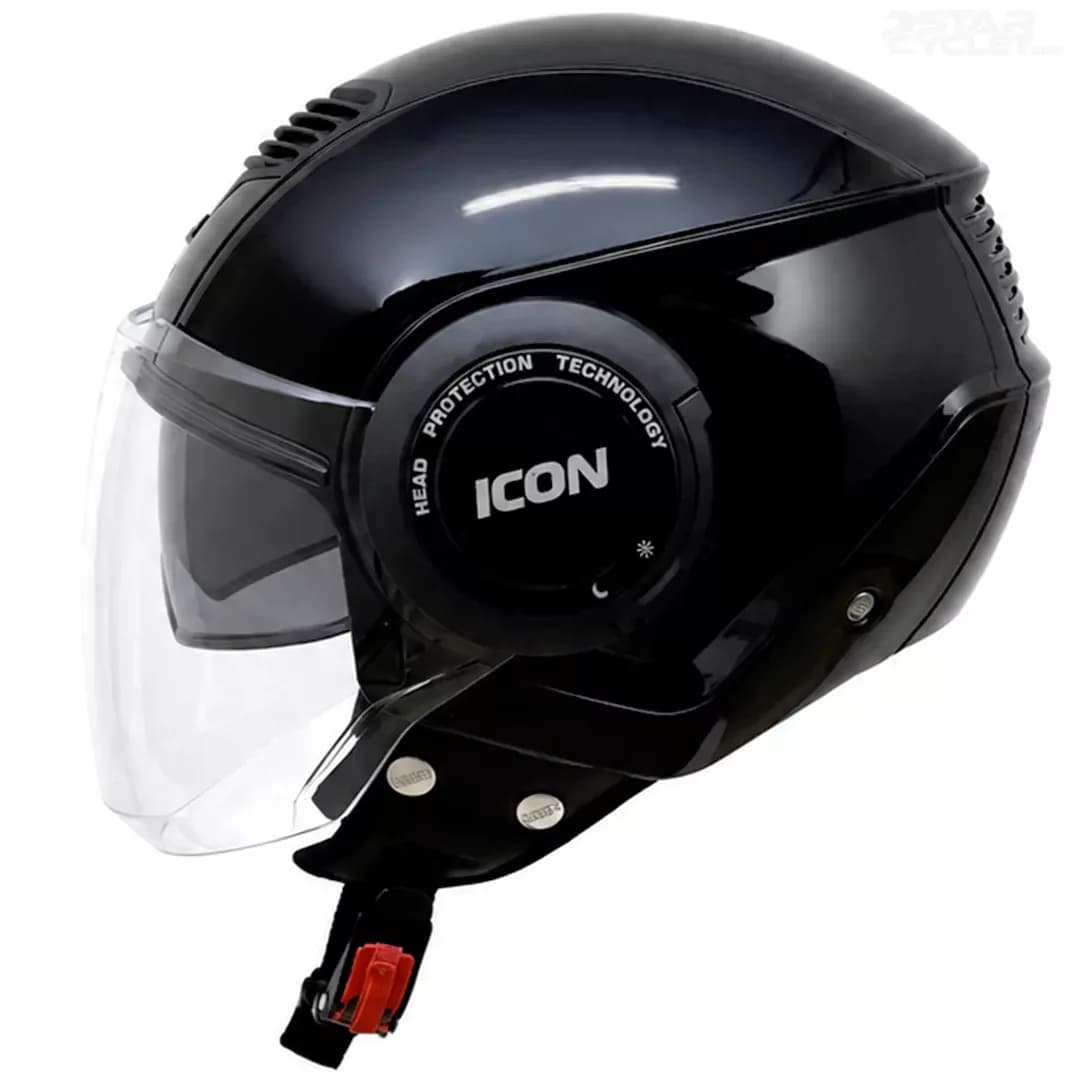 کلاه کاسکت بدون فک استادز مدل iCON BLACK — تصویر ۲