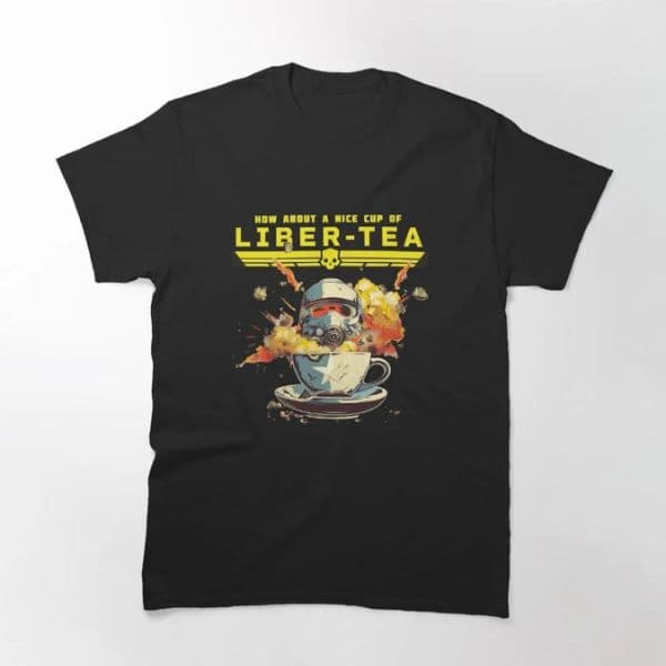 تی شرت گیمی LIBER-TEA – HellDivers II Classic — تصویر ۲
