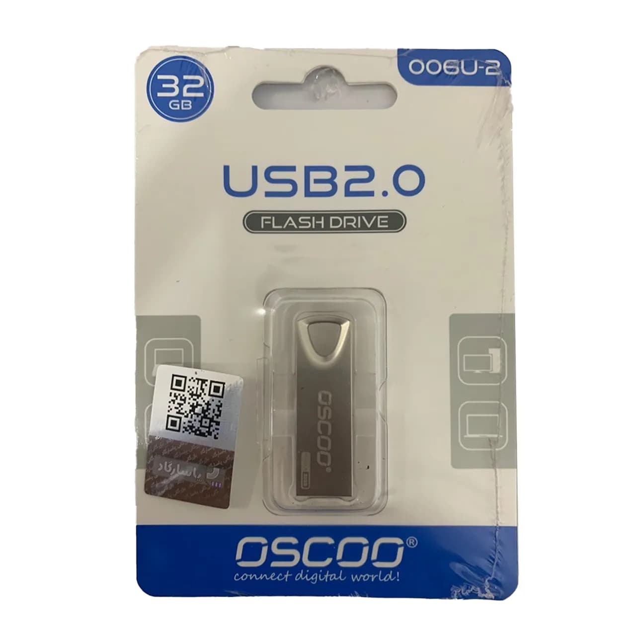 OSCOO 006U-2 USB2.0 Flash Memory-32GB نقره ای (گارانتی پاسارگاد)