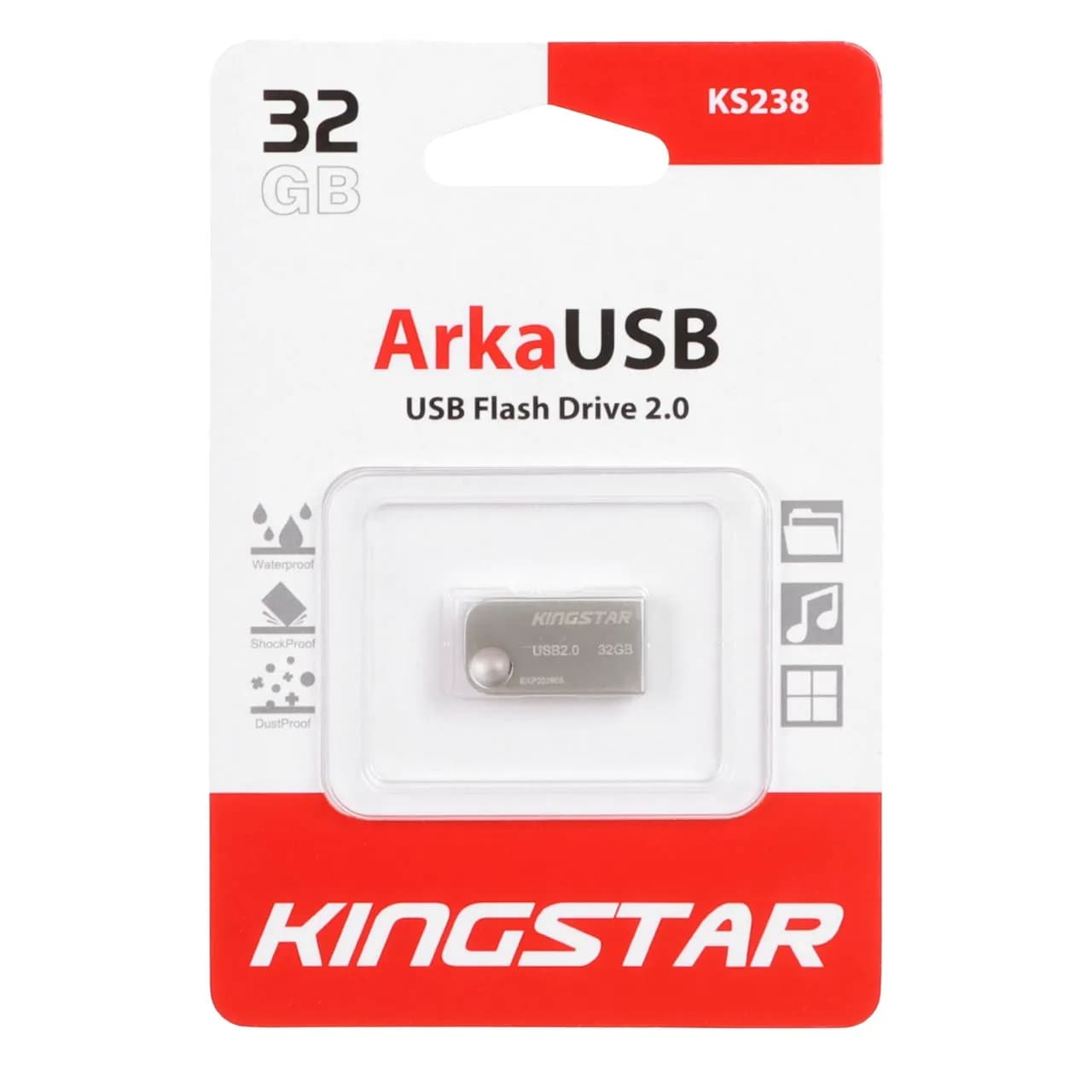 KingStar Arka KS238 USB2.0 Flash Memory – 32GB (گارانتی متین)