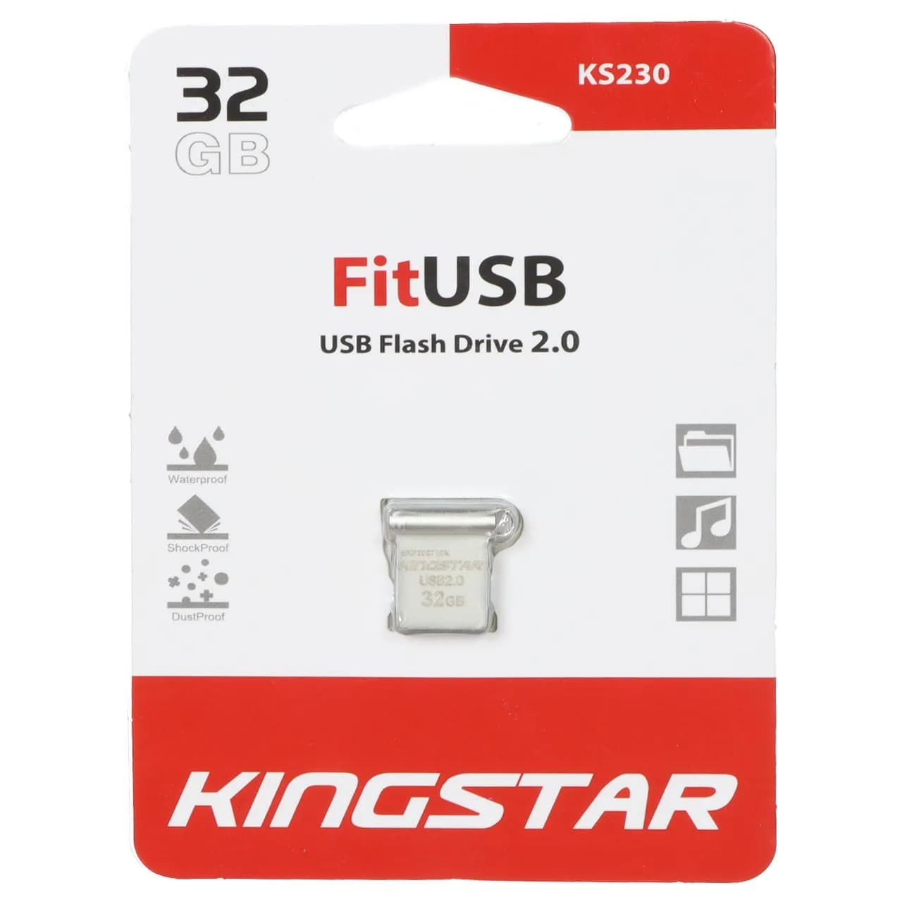 KingStar Fit KS230 USB2.0 Flash Memory-32GB (گارانتی متین)