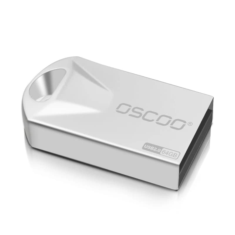 OSCOO 052U-2 USB2.0 Flash Memory-64GB نقره ای (گارانتی پاسارگاد) — تصویر ۴