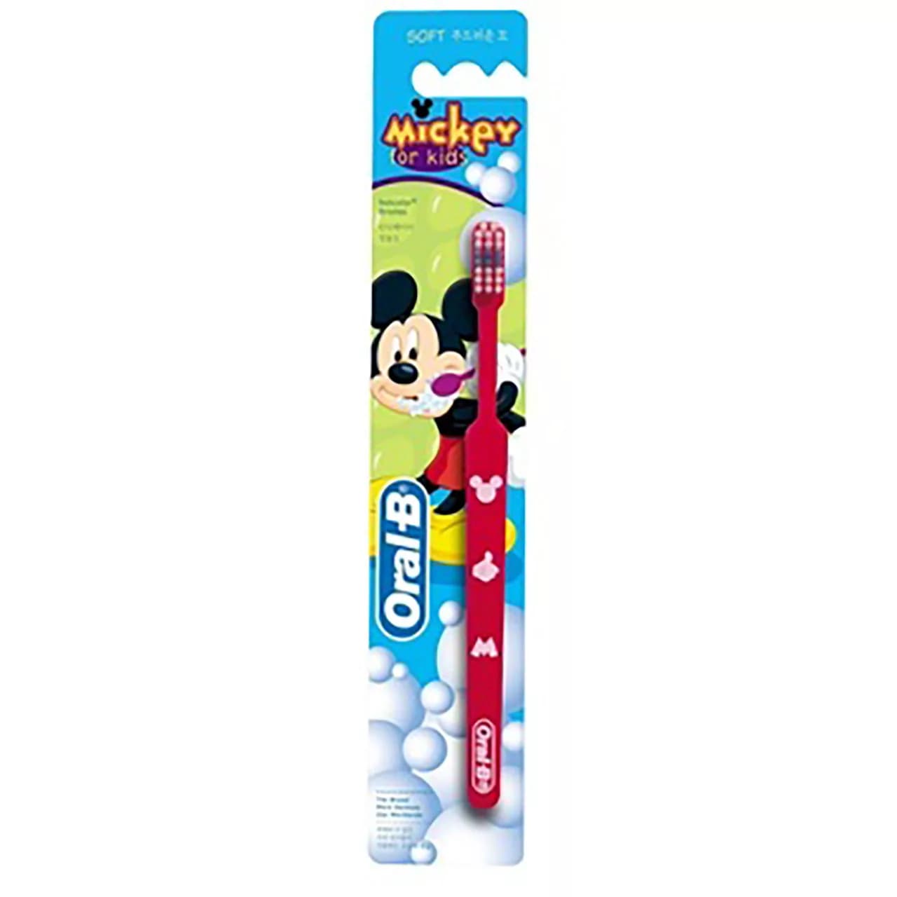 مسواک کودک اورال-بی طرح Mickey با برس نرم