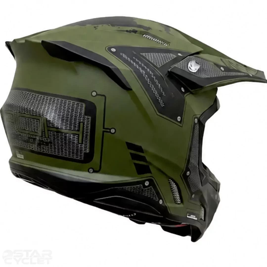 کلاه کاسکت کراسی آیرو مدل TWIST3 MILITARY MATT — تصویر ۴