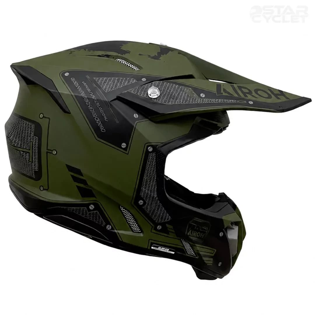 کلاه کاسکت کراسی آیرو مدل TWIST3 MILITARY MATT — تصویر ۲