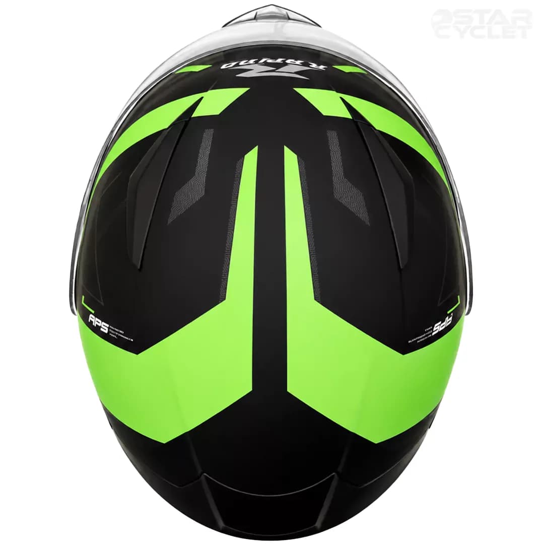 کلاه کاسکت فک متحرک راپیدو مدل 950 matt black green — تصویر ۷