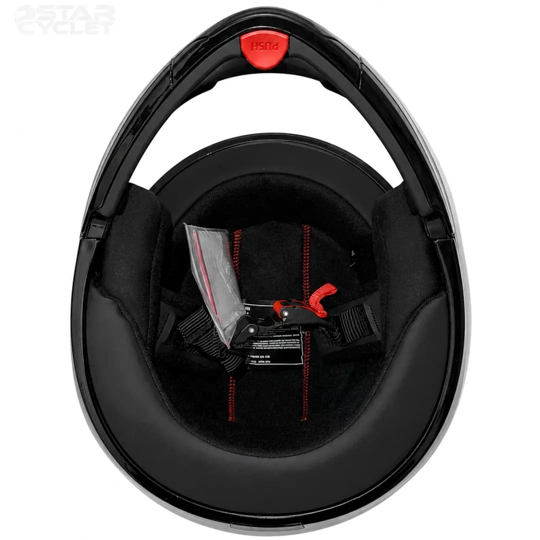 کلاه کاسکت فک متحرک استادز مدل NINJA ELITE BLACK ORANGE WHITE — تصویر ۷