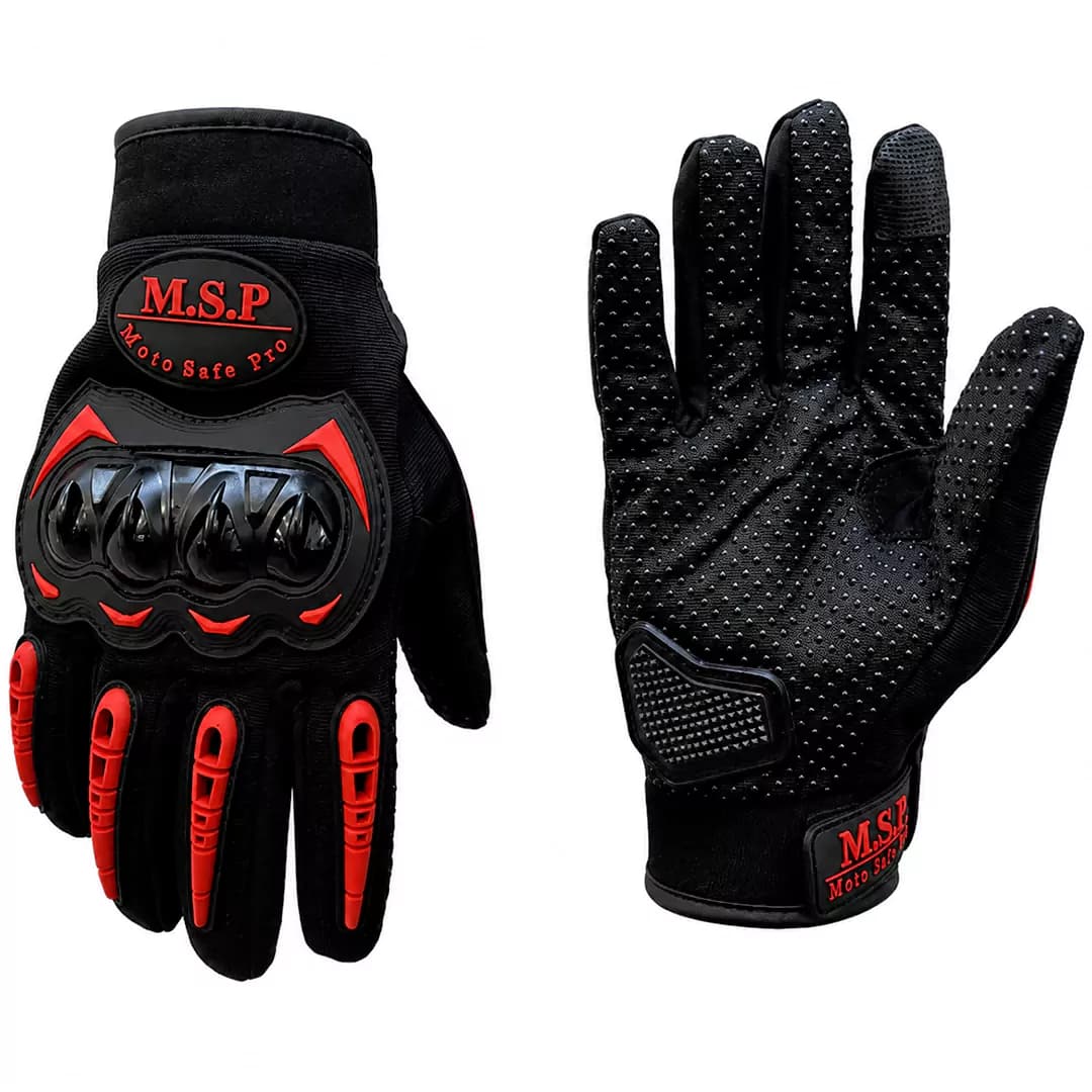 دستکش چهار فصل ام اس پی مدل پرتکشندار BLACK RED