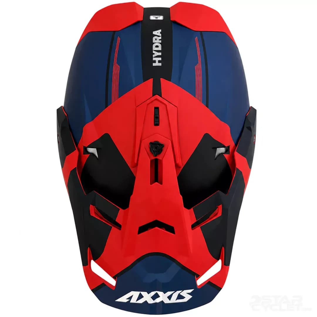 کلاه کاسکت ادونچری اکسیس مدل WOLF DS HYDRA B5 MATT RED BLACK BLUE — تصویر ۶