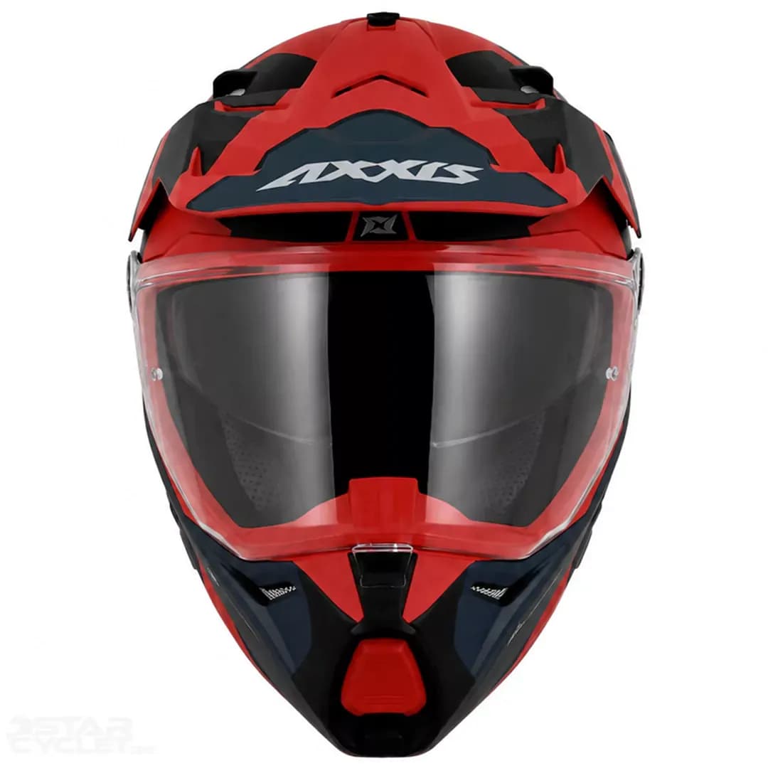 کلاه کاسکت ادونچری اکسیس مدل WOLF DS HYDRA B5 MATT RED BLACK BLUE — تصویر ۳