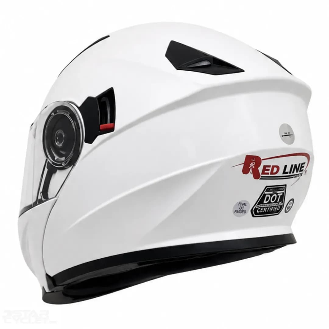 کلاه کاسکت فک متحرک ردلاین مدل 3-939 Bright white — تصویر ۵