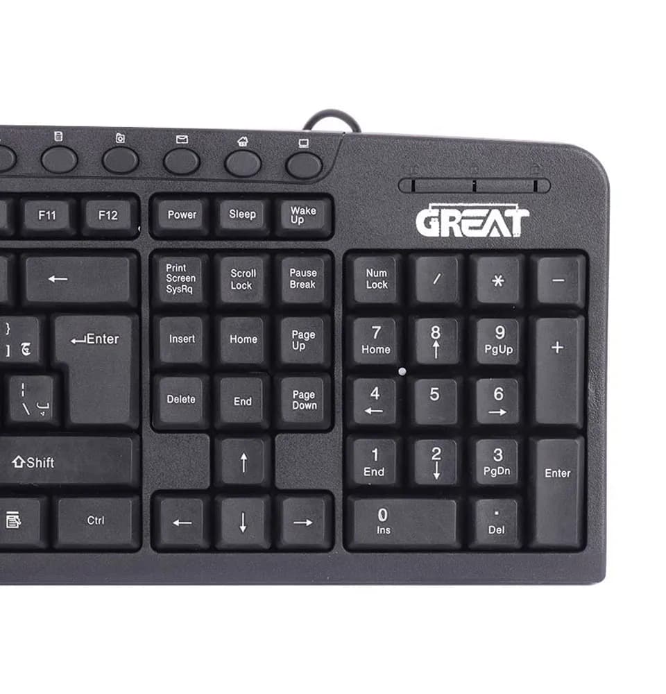 کیبورد سیم دارGREAT گریت مدل GR-2040 — تصویر ۴