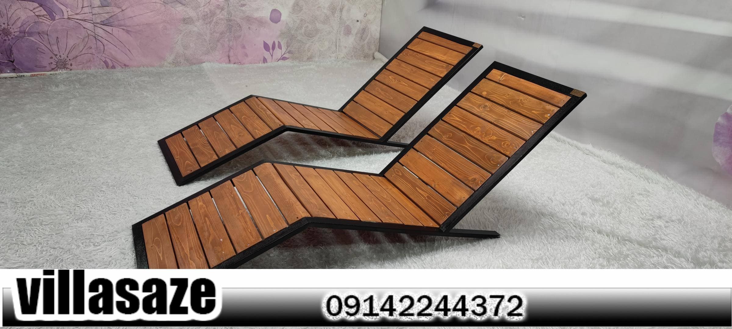 صندلی کنار استخر شلاله مدرن — تصویر ۸
