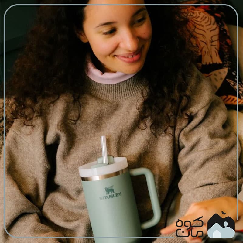 ماگ دسته دار استنلی مدل Quencher Tumbler H2.0 گنجایش 1.2 لیتر — تصویر ۵