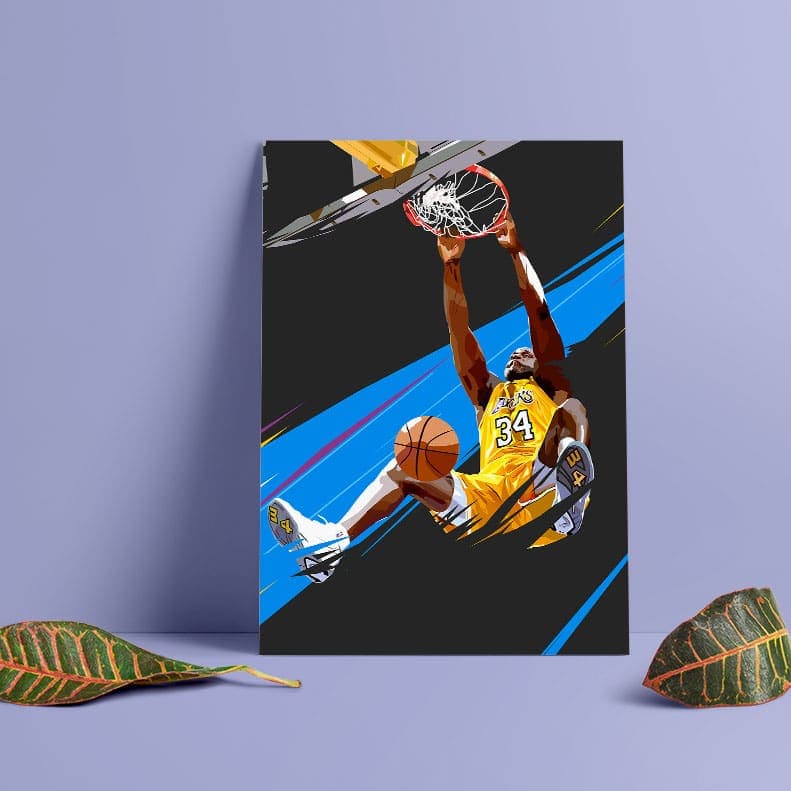 متال پوستر طرح شکیل اونیل (Shaquille O’Neal)