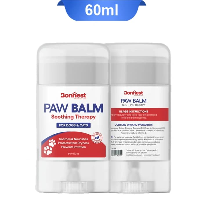 بالم تسکین دهنده پنجه بونست سگ و گربه مدل استیکی وزن 60 میلی لیتر Bonnest Paw Balm Soothing Therapy