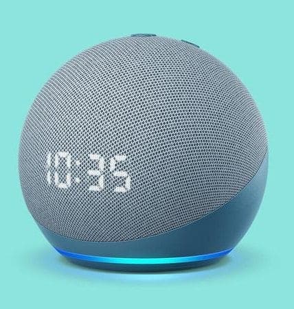 دستیار صوتی الکسا آمازون مدل ECHO DOT 5th Gen + CLOCK — تصویر ۲