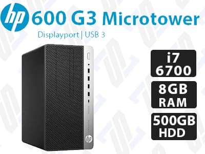 کیس استوک HP ProDesk 600 G3 Microtower پردازنده i7 7700 — تصویر ۲