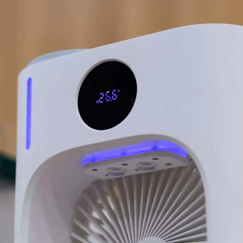 پنکه مه پاش رومیزی شیائومی مدل Xiaoda CL08 Mini Desktop Cooling Fan XD-ZMLFS01 — تصویر ۸