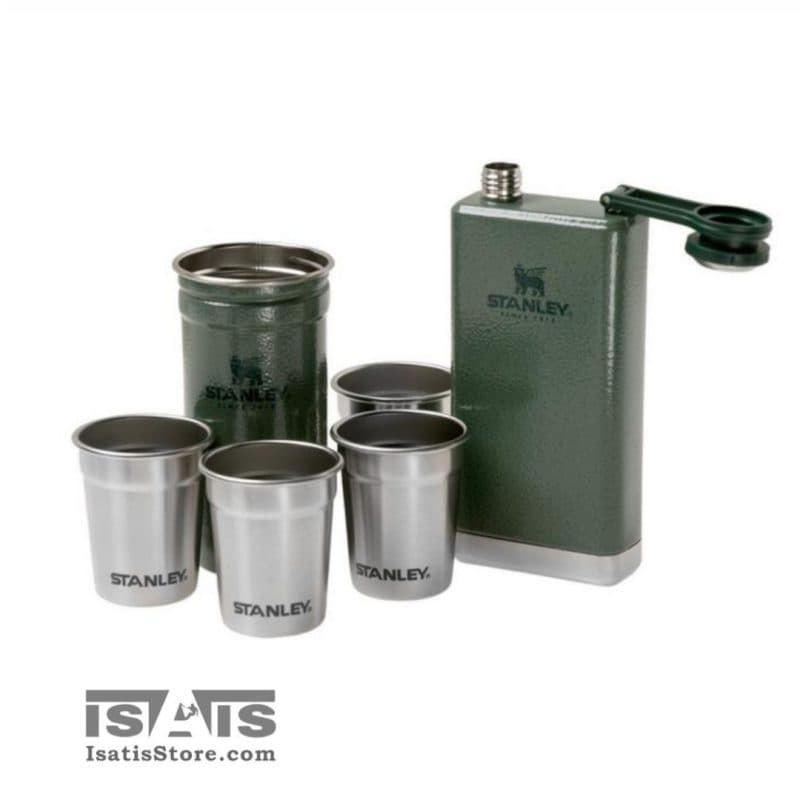 ست شات 4 عددی و قمقمه 230 میل ادونچر استنلی اورجینال STANLEY SHOT GLASS + FLASK SET — تصویر ۶