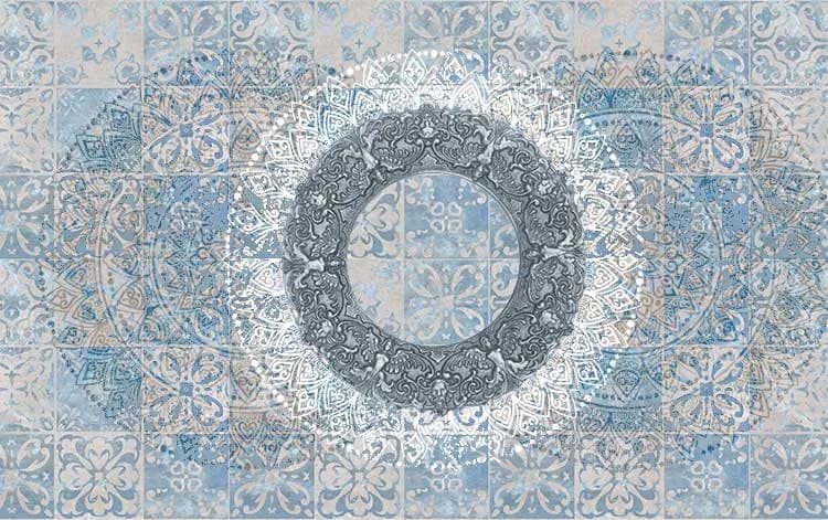 پوستر سه بعدی پتینه طرح گل شمسه