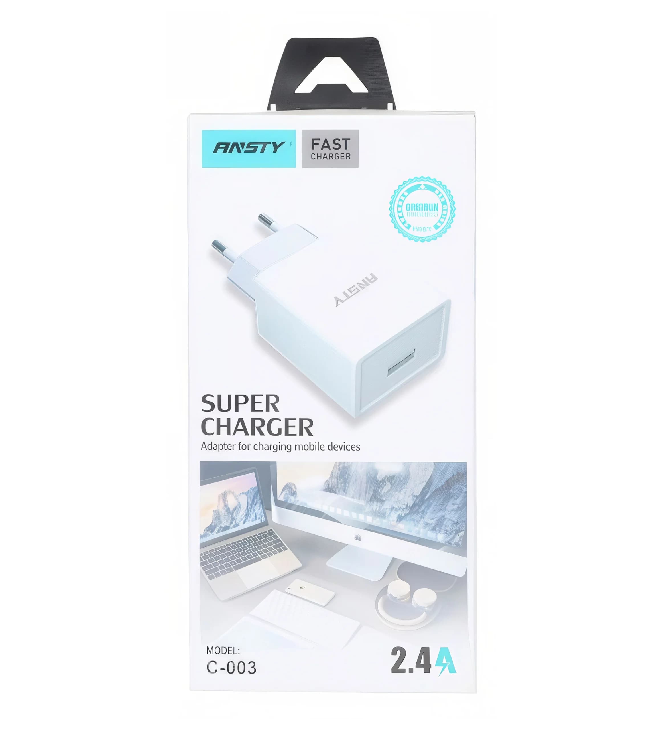 شارژر همراه با کابل شارژ میکرو برند ANSTY مدل C-003-A (گارانتی 6 ماهه ) — تصویر ۲