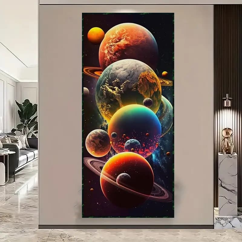 کیت نقاشی الماسی بزرگسال سیارات منظومه شمسی
