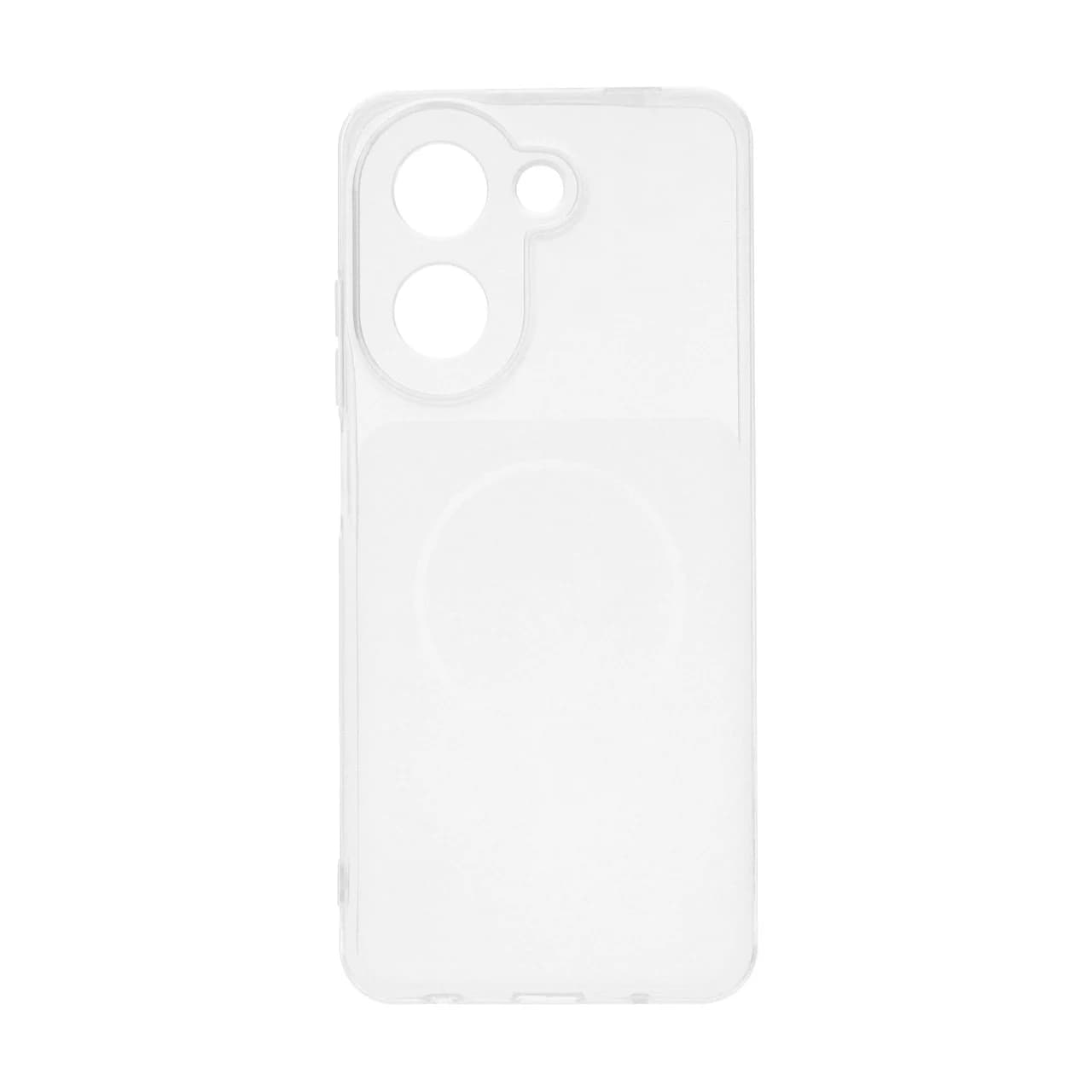 قاب ژله ای شفاف مستطیلی طرح مگ سیف محافظ لنزدار Xiaomi Redmi A5 / Poco C71 — تصویر ۲