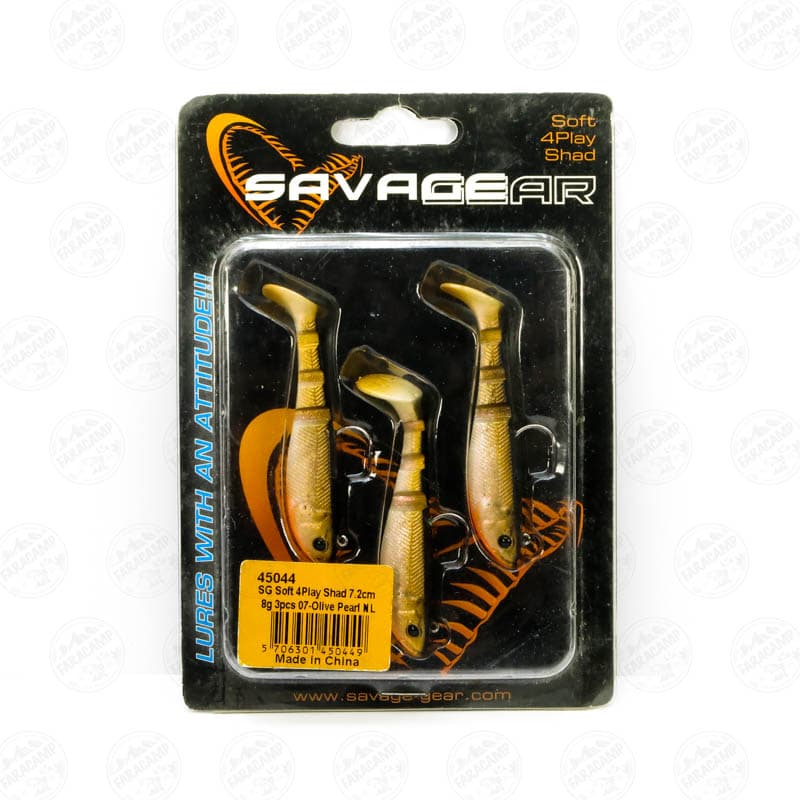 طعمه لور ماهی ژله ای سویج گر ۷.۲ سانتی بسته ۳ عددی، مدل SAVAG GEAR 4PLAY SHAD 45044
