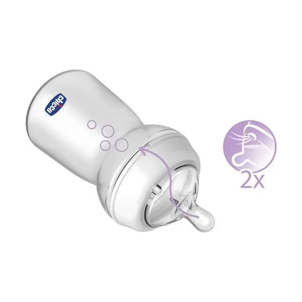 سر شیشه +6 ماه نچرال فیلینگ Y Cut چیکو Chicco بسته 2 عددی — تصویر ۳