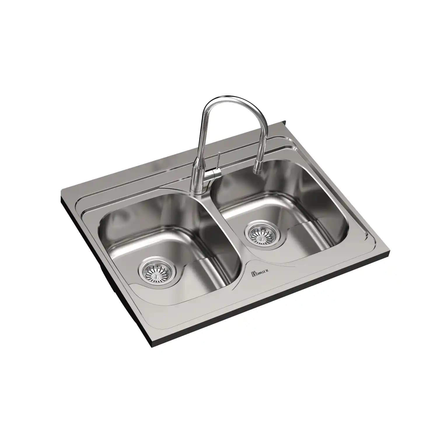 سینک ظرفشویی روکار بیمکث BS 935 ابعاد 60 * 80 — تصویر ۲