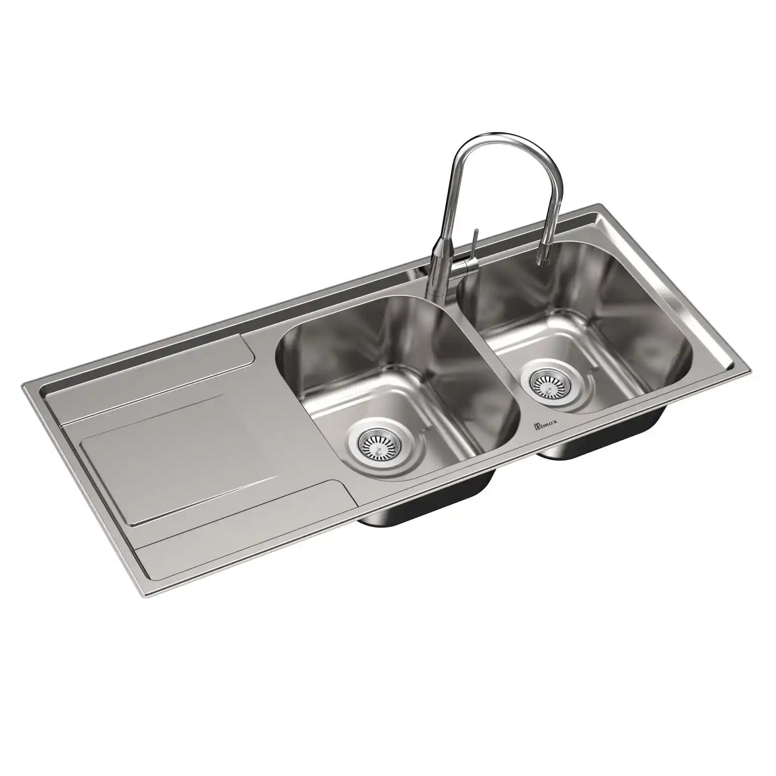 سینک ظرفشویی توکار بیمکث BS 923 ابعاد 50 * 120 — تصویر ۲