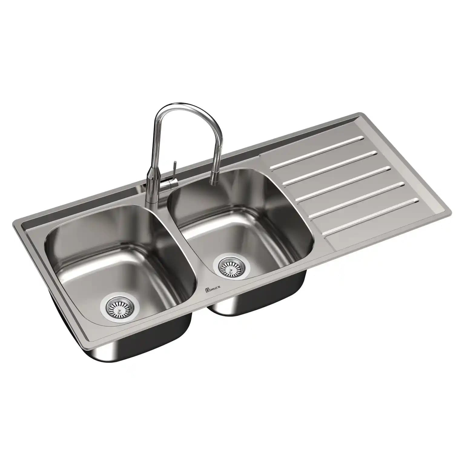 سینک ظرفشویی توکار بیمکث BS 921 ابعاد 50 * 120 — تصویر ۲