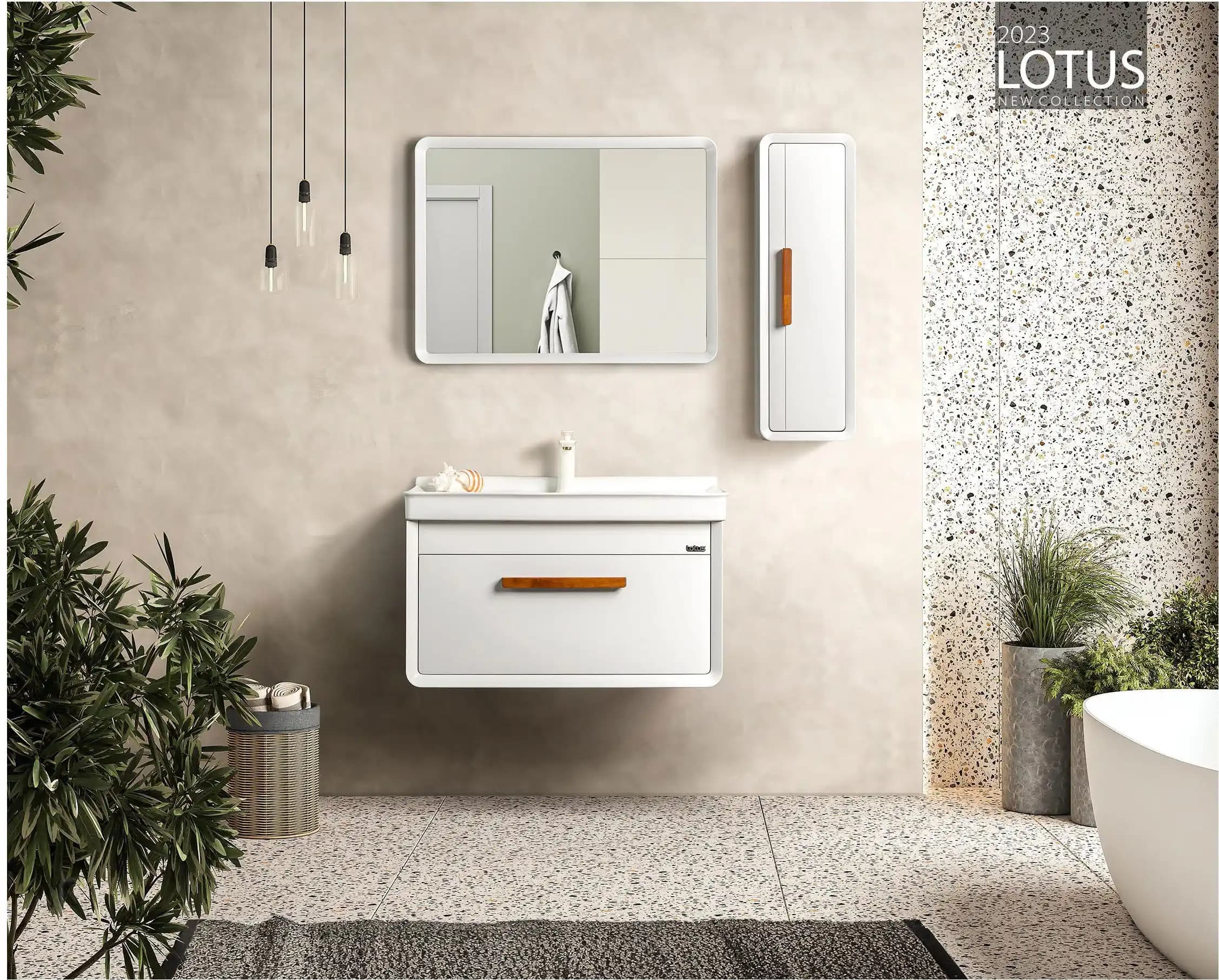 کابینت و روشویی طرح مدرن میلا MILA 800 ابعاد 52 * 77 سانتیمتر — تصویر ۴
