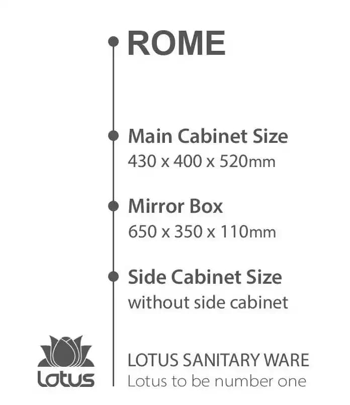 کابینت و روشویی طرح آرت دکو رم ROME ابعاد 40 * 43 سانتیمتر — تصویر ۳