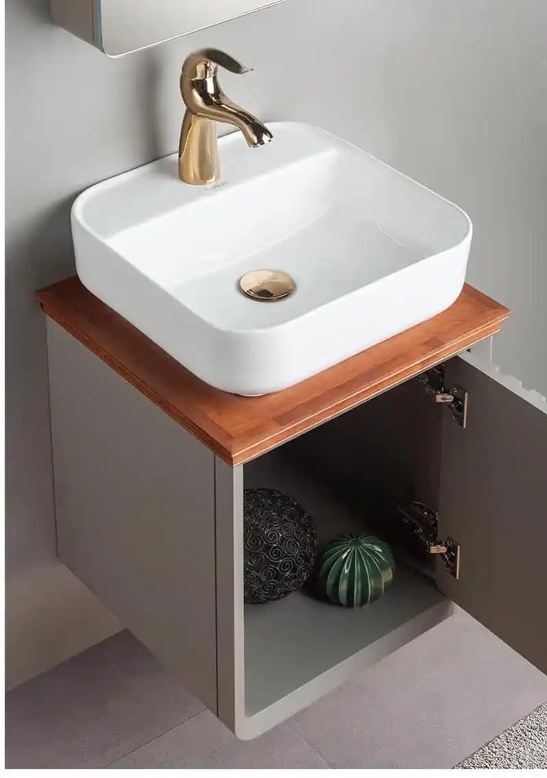 کابینت و روشویی طرح آرت دکو رم ROME ابعاد 40 * 43 سانتیمتر — تصویر ۲