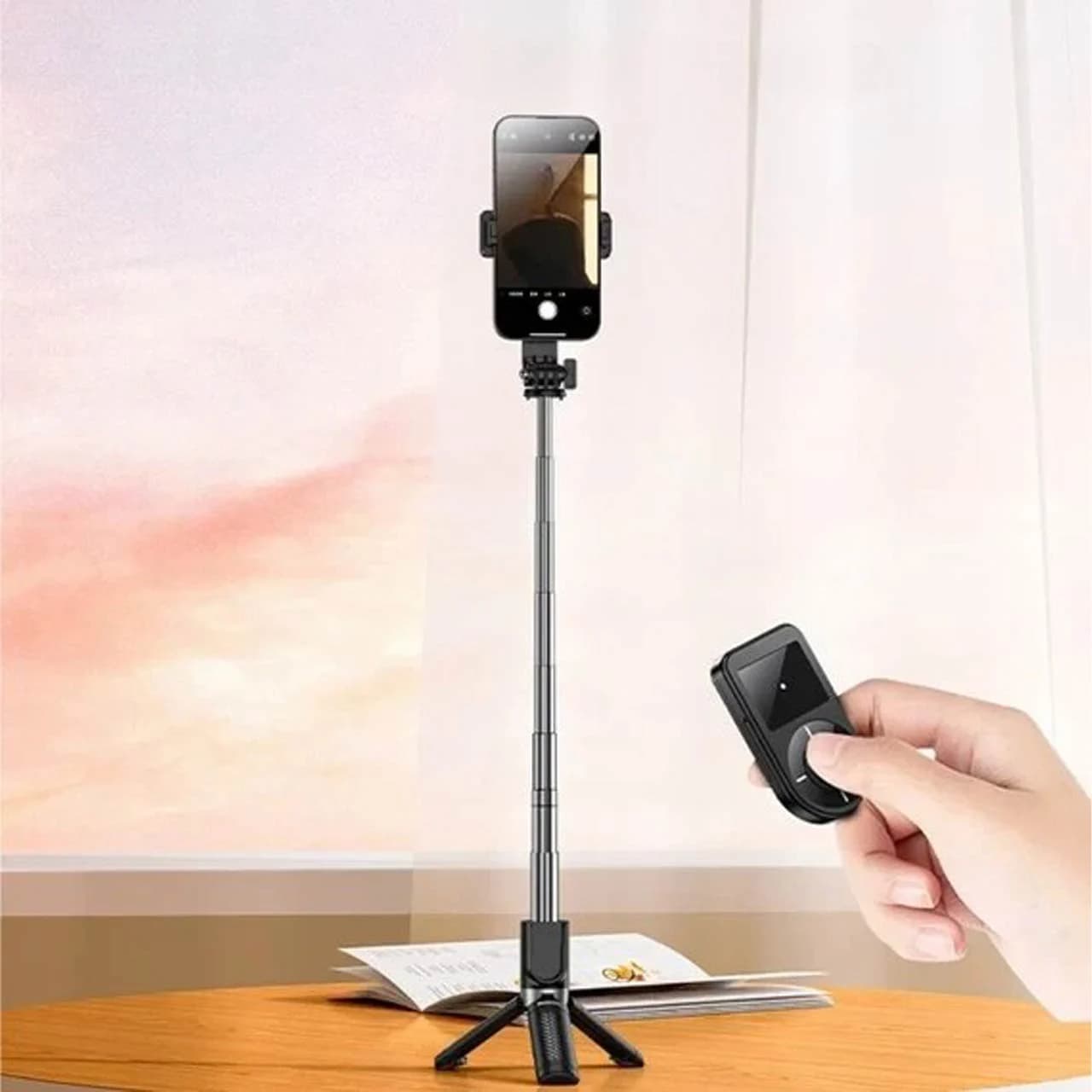مونوپاد و سهپایه نگهدارنده گوشی موبایل Yesido مدل SF22 ، ریموتدار,مشکی — تصویر ۸
