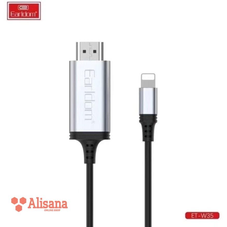 کابل تبدیل لایتنینگ به HDMI ارلدام مدل W35 طول 2 متر — تصویر ۷