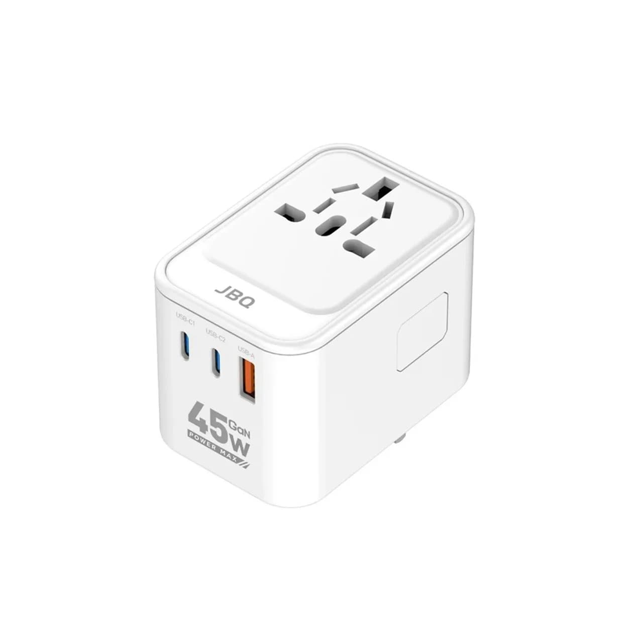 شارژر دیواری فست و PD چند پورت JBQ مدل UT-401W 45W – سفید (گارانتی یکساله رصاصی) — تصویر ۴