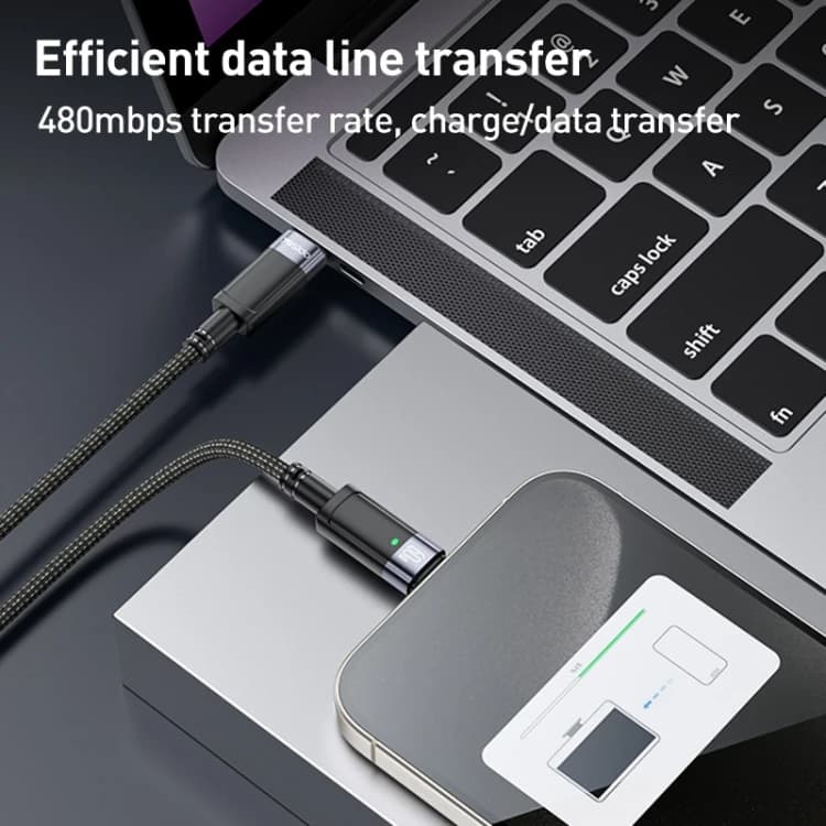 کابل 60 وات تایپسی به تایپسی یسیدو YESIDO AUTO POWER OFF CA160 — تصویر ۵