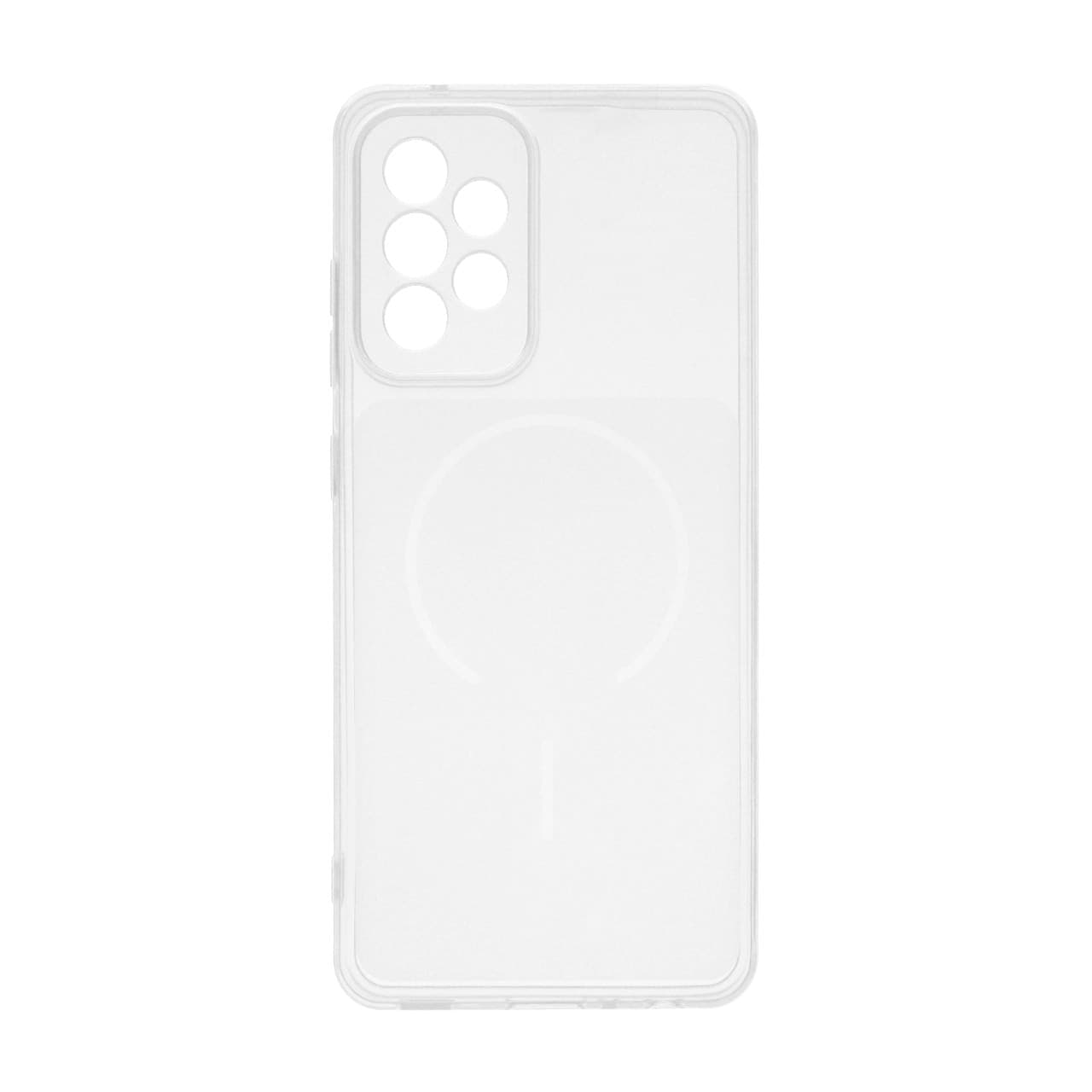 قاب ژله ای شفاف مستطیلی طرح مگ سیف محافظ لنزدار Samsung Galaxy A52 / A52s — تصویر ۳