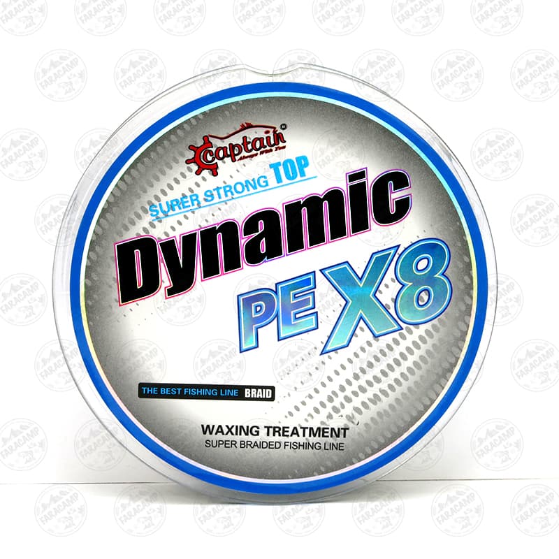 نخ براید کاپیتان داینامیک ۸ لایه موم دار رنگ سبز سایز ۰/۱۸ ،۱۵۰متر Captain Dynamic PE X8 — تصویر ۴
