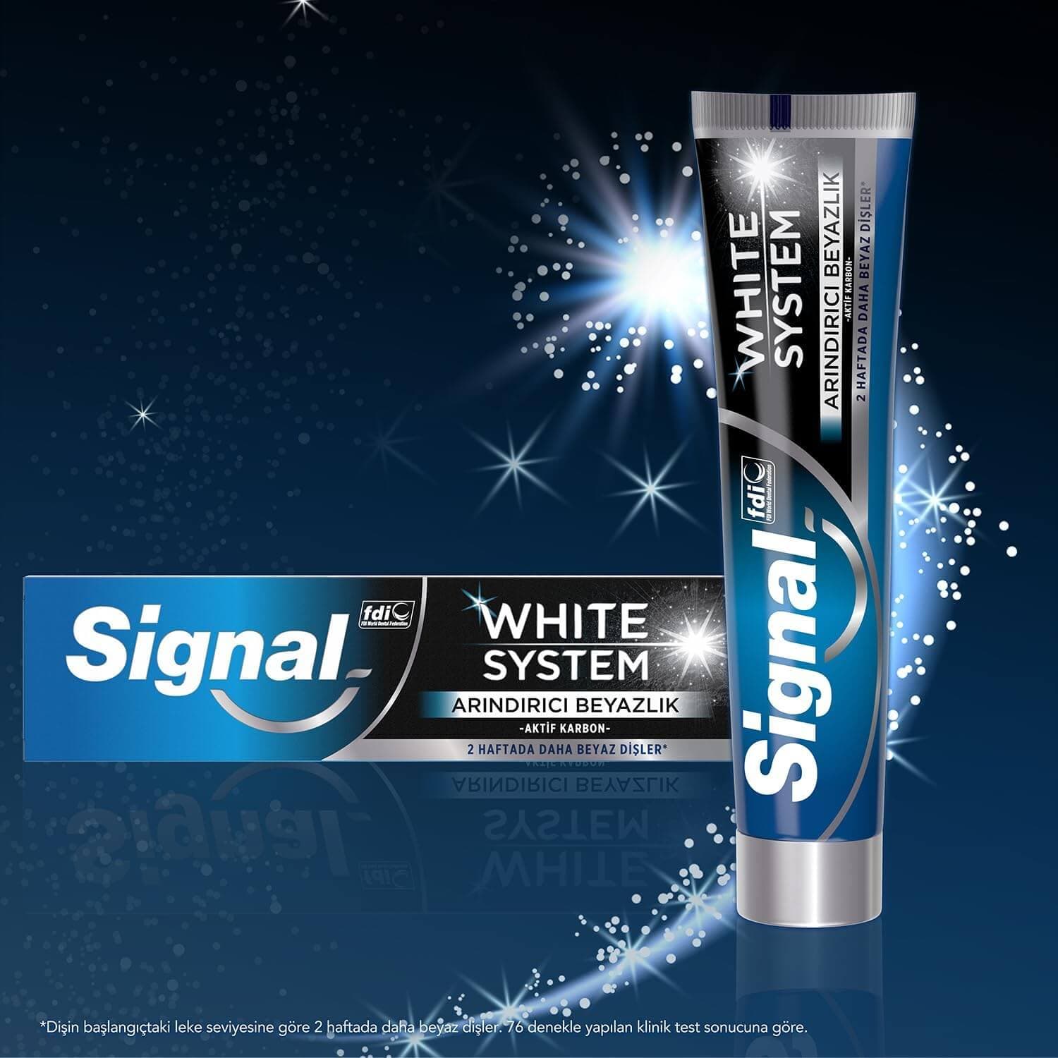 خمیر دندان سفید کننده سیگنال سری White System حاوی کربن فعال 75 میل — تصویر ۵