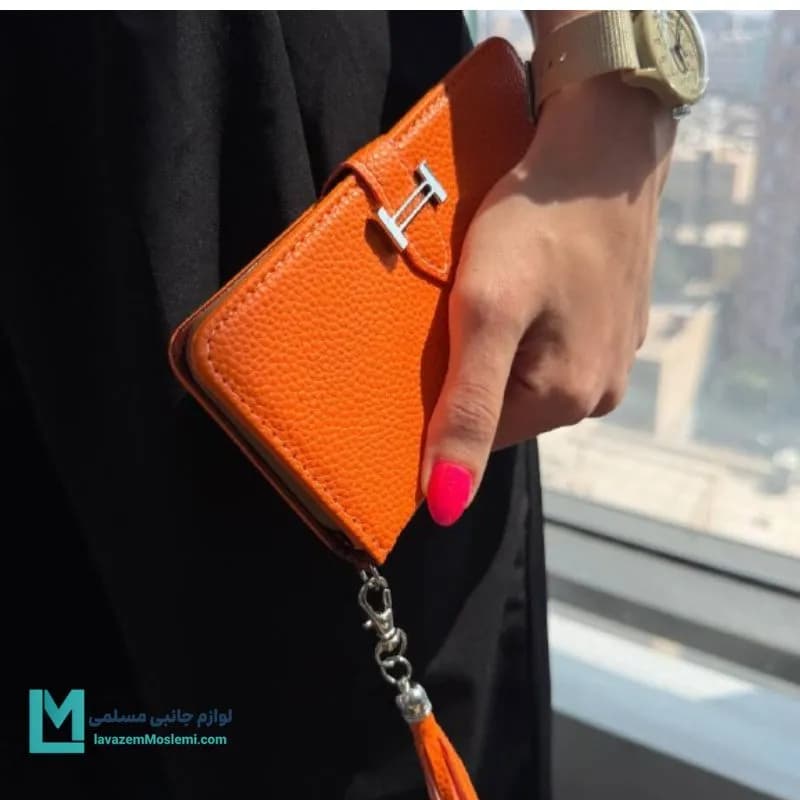 کیف گوشی چرمی هرمس کد C3748 | لوازم جانبی مسلمی — تصویر ۳